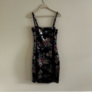 Rue21 Black Floral Mini Dress